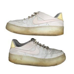 RARE 2018 Nike Air Force 1 Sage Beige Orange Size 9.5